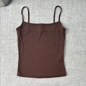 Garage Brown Fitted Sleeveless Camisole